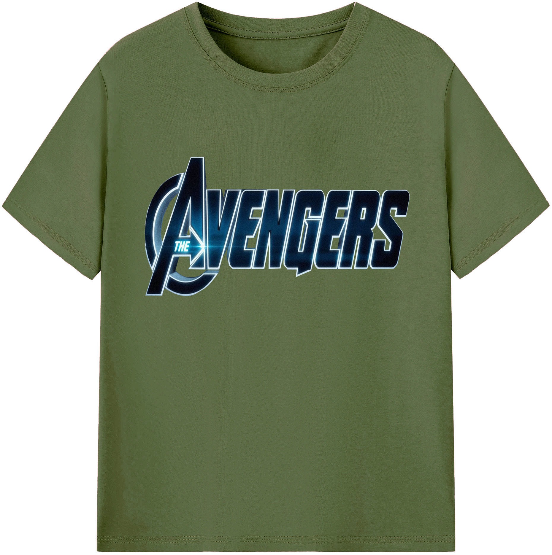 （画像用） アベンジャーズ The Avengers 綿100％半袖Tシャツ（フロントプリント）